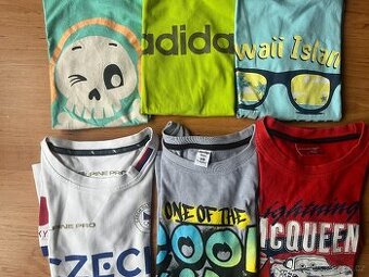 Prodám balíček triček vel.128/134
