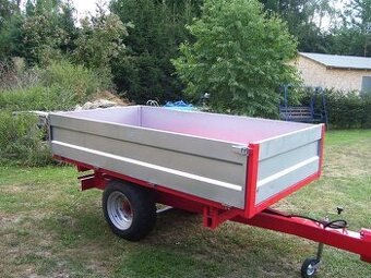 VLEK ZA MALO-TRAKTOR 3T, SKLOPNÝ, NOVÝ 