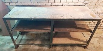 Dílenský pracovní stůl, ponk, bytelný, demontovatelný š - 18