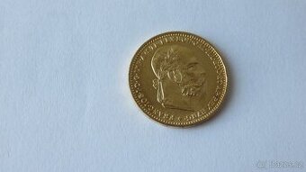 Zlaté mince 20 koruna BZ , Františka Josefa I