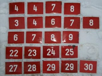 prodám různé staré smaltované cedule různé zaměření, propaga