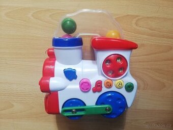 Navystar Hudební mašinka, pestrobarevná lokomotiva, svítí