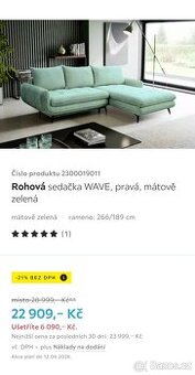 Rohová sedačka Wave