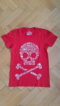 Triko jasně červené THREADLESS, vel. M cca 152/158