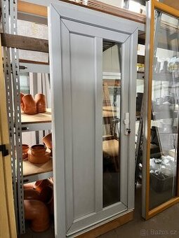 VCHODOVÉ PVC DVEŘE KOMMERLING 97x207-SVĚTLÝ ANTRAZIT