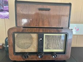 Rádio s gramofonem retro orig