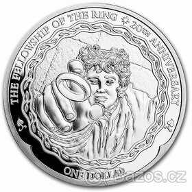 STŘÍBRNÁ MINCE 1 OZ Pán prstenů
