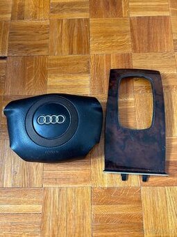 Interiérové díly z A6 C5 - airbag+panel řadičky+popelník