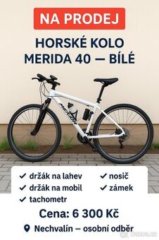 Horské kolo Merida 40 -bile