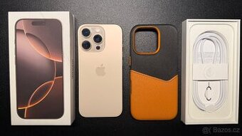 Iphone 16Pro 128GB pouštní titan, rok v záruce