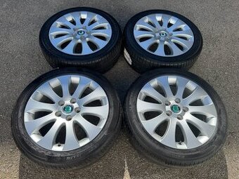 Alu 17" 5x112, škoda " VENUS " letní 85% TOP