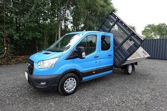 FORD TRANSIT 7MÍST DVOJKABINA 3 STRANNÝ SKLÁPĚČ 2.0TDCI KLIM