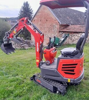 Minirypadlo 1,2 t s hydraulickým palcem