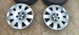 sada alu disků 4ks kol 5x112 R17 škoda Superb 1 bez pneu