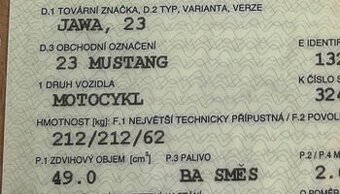 Jawa 50/23 mustang