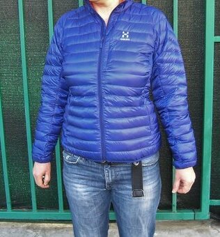 Lehká péřová bunda, originál Haglöfs Essens, vel. L