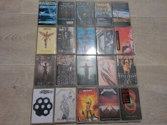 Kazety set 20 metal rock originál super stav