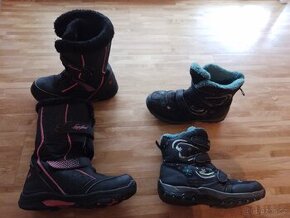 Zimní boty dívčí,  vel.35, 34