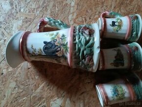 Sada myslivecká džbány