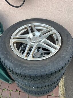 Disky 7Jx17H2 ET 0, zimní pneu 5mm