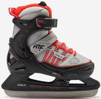 CHLAPECKÉ LEDNÍ BRUSLE FIT 500 ŠEDO-ČERVENÉ