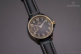 Starožitné švýcarské stříbrné hodinky OMEGA 1895