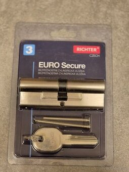 Bezpečnostní vložka Richter Czech EURO Secure 45/45, 6 klíčů