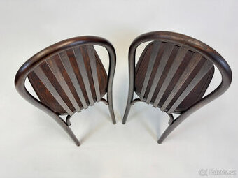 Unikátní židle, arch. Josef Hoffmann, renovace, 2ks