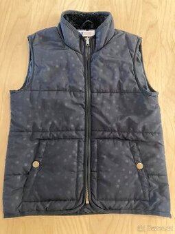 Dívčí černá vesta H&M vel. 122/128