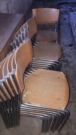 7 x chromované stohovatelné židle,300 kč/ks - 1