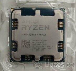 AMD Ryzen 9 7900X, 12C/24T, TDP 170W, bez chladice