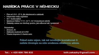AKTUÁLNÍ PRÁCE V NĚMĚCKU (Práce Německo)(Práce v Německu)
