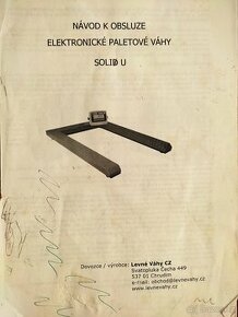 Paletová váha na palety SOLID U-3000