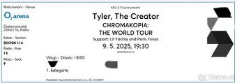 Tyler The Creator, sezeni 114 sektor Praha O2 09.05.2025