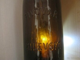 4x pivní láhve Milevsko, Jílové, Cerhovice a Beroun