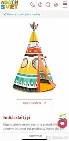 Dětské indiánské teepee