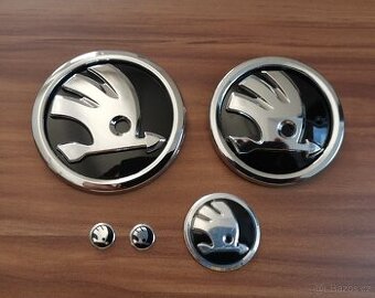 Set znaků škoda 90mm 80mm 42mm volant 14mm klíč