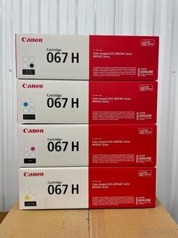 Sada 4 Ks nových tonerů Canon CRG-067H + doklad