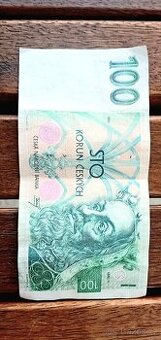 100 Kč 1993 – série A43 – sběratelská bankovka – Praha