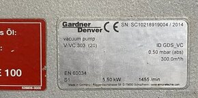 Prodám rotační lamelovou vývěvu Garden Denver V-VC 303