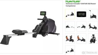 Veslovací trenažér TUNTURI R20 Rower Competence