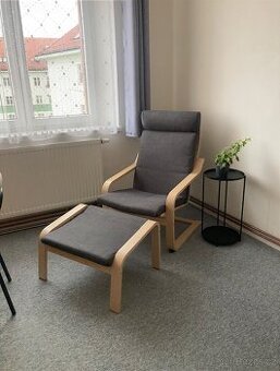 Křeslo s podnožkou Ikea