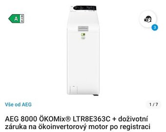 Parní pračka AEG 8000 ÖKOMix