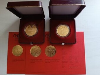 Pamětní zlatá mince město Tábor proof bk