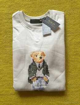 Polo Ralph Lauren ecru smetanovo bílá mikina