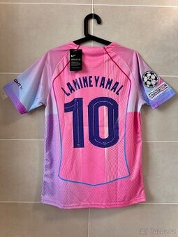 Fotbalový dres FC Barcelona růžový 90 Yamal #10