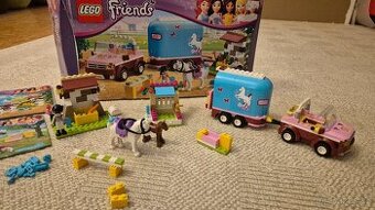 Lego Friends 3186 Emmin přívěs pro koně + 41089 Hříbátko