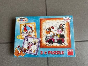 Puzzle Dino 3x55 "Krkouni" - nové