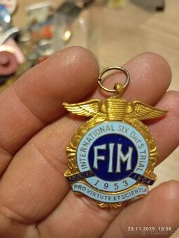 Smaltovaný Odznak motocyklové 1953