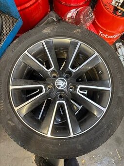 Škoda 17” originální alu kola – velmi pěkný stav